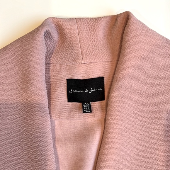 Jasmine & Juliana Vest with Waterfall Front Collar, tie & pockets, Blush Colour - Picture 4 of 9